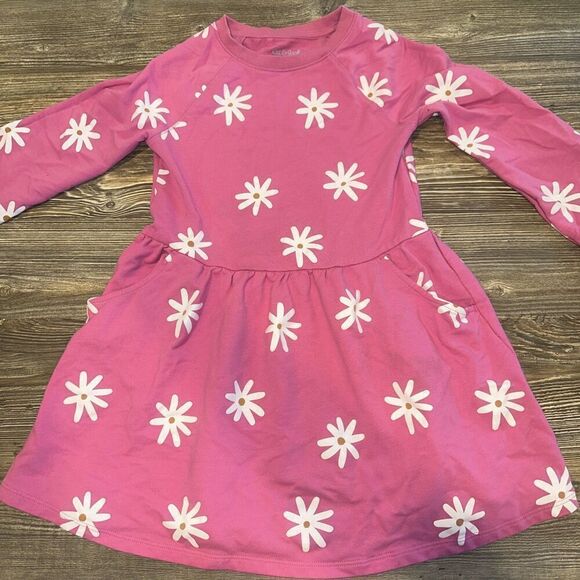 Cat & Jack Other - Cat & Jack Pink Floral Dress. Girls Size Small(6/6x)Long Sleeve. With Pockets. C